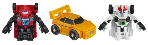 Bumblebee Sentinel Prime and Prowl | Transformers Bot Shots