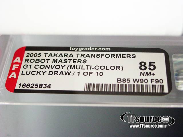 Crayola Convoy Optimus Prime Lucky Draw AFA 85 | Transformers Robot Masters