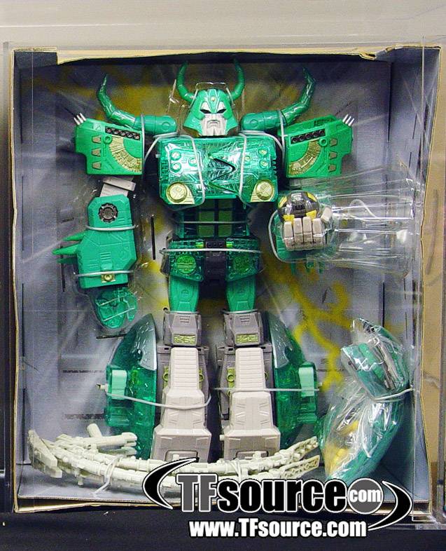Green Unicron Lucky Draw AFA 80 | Transformers Armada Micron Legend