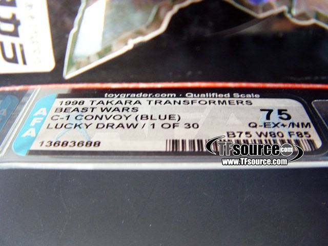 C-1 Blue Beast Convoy Lucky Draw AFA75 | Transformers Beast Wars