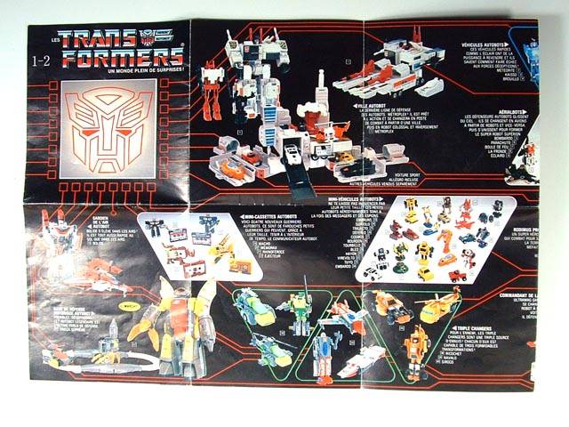 1986 Transformers 3rd Series French Catalog