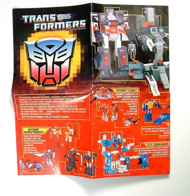 1987 Transformers 4th Series French Catalog
