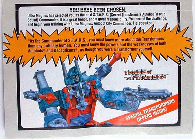 Ultra Magnus STARS Catalog