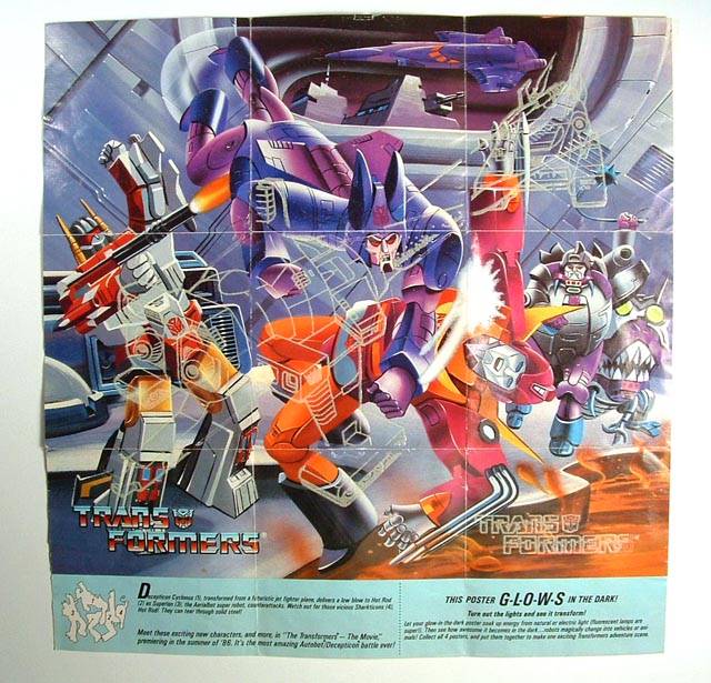 Transformers Glow in the Dark Poster Lower Left Catalog