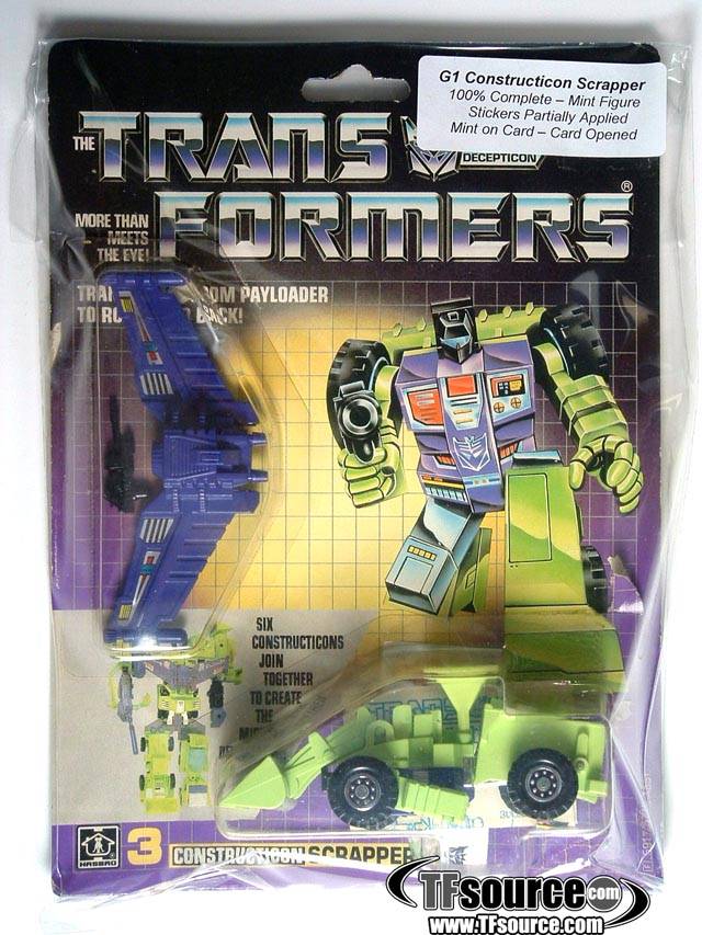 Scrapper Combinber Vintage Transformers G1