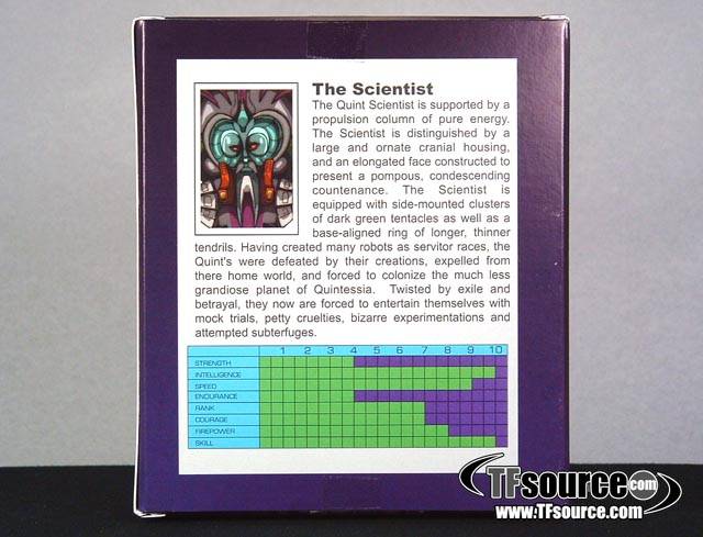 Quint-02 Quintesson Scientist Inquirata | Impossible Toys