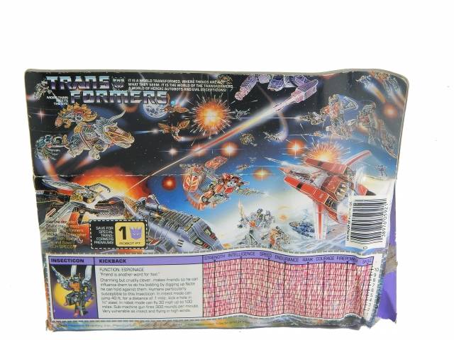 Kickback Insecticon Vintage Transformers G1