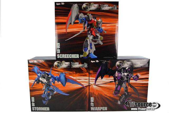 Knight Morpher Set of 3 Screecher Warper and Stormer | Mastermind Creations | Knight Morpher