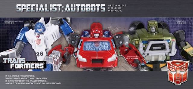 Autobot Specialists Ironhide Hound Mirage 3-Pack | Transformers Henkei Classics