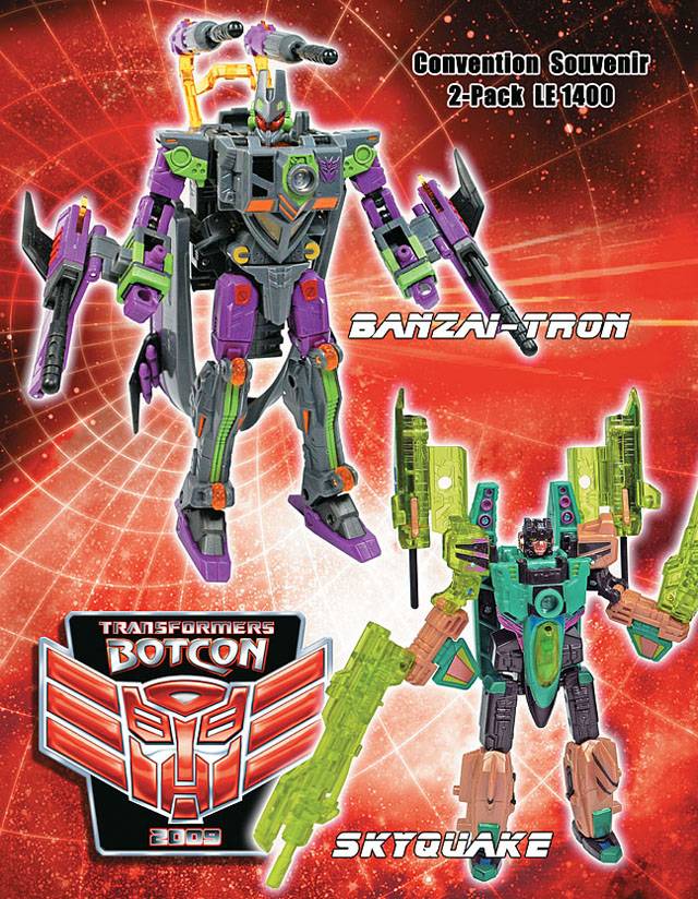 Banzai-Tron and Skyquake Botcon Exclusive | Transformers Convention Botcon 2009