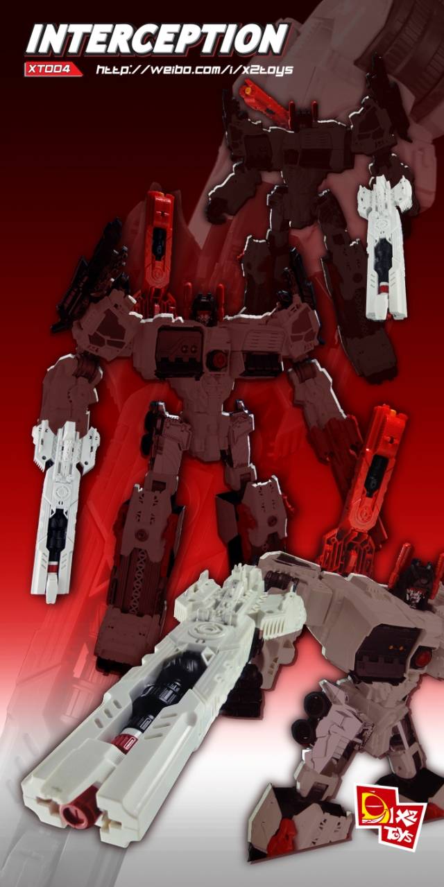XT004 Interceptor Kit Upgrade Kit for Titan Class Metroplex White Version | X2 Toys | Upgrade Kit