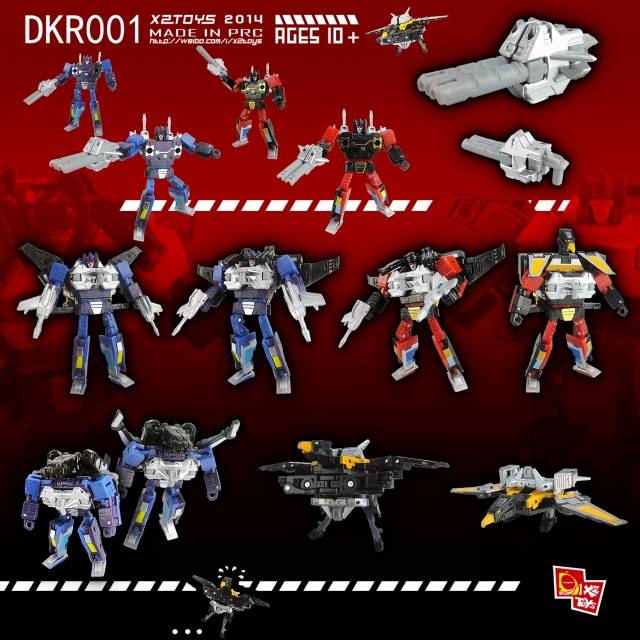 XT004 Interceptor Kit Upgrade Kit for Titan Class Metroplex White Version | X2 Toys | Upgrade Kit
