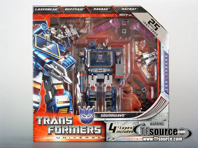 Soundwave with 4 Cassettes SDCC Exclusive | Transformers G1 Reissues Universe