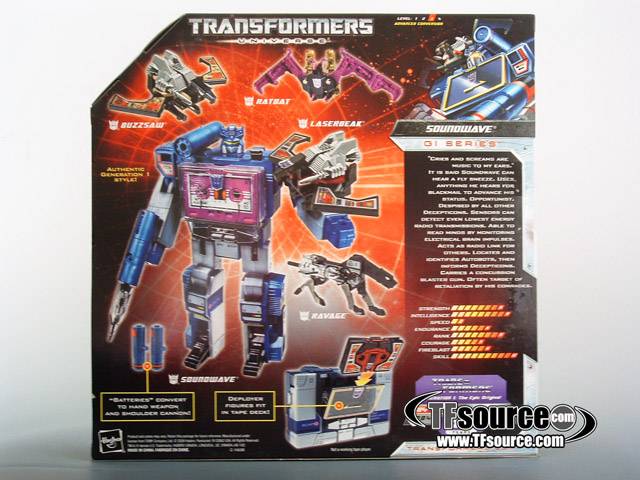 Soundwave with 4 Cassettes SDCC Exclusive | Transformers G1 Reissues Universe