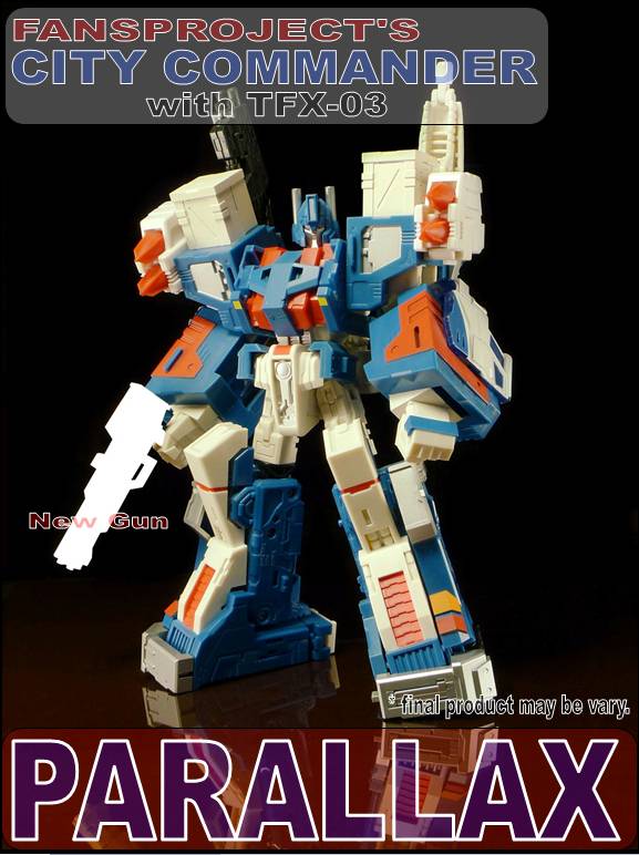 City Commander Trailer set and TFX-03 City Commander Upgrade Kit | Fansproject Parallax