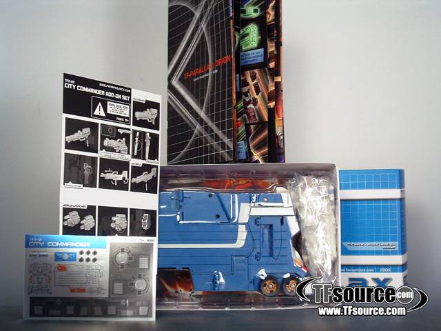 City Commander Trailer set and TFX-03 City Commander Upgrade Kit | Fansproject Parallax