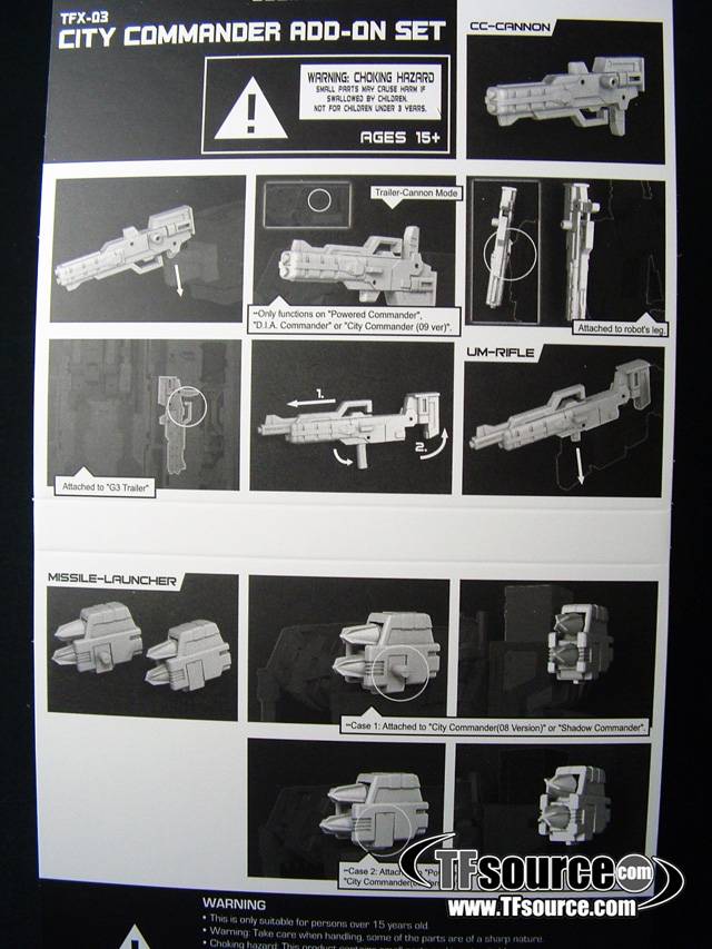 City Commander Trailer set and TFX-03 City Commander Upgrade Kit | Fansproject Parallax