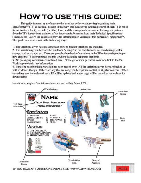 The Transmanual Volume 2 | Transformers Guidebook Transformers G1 | Transformers Generation One