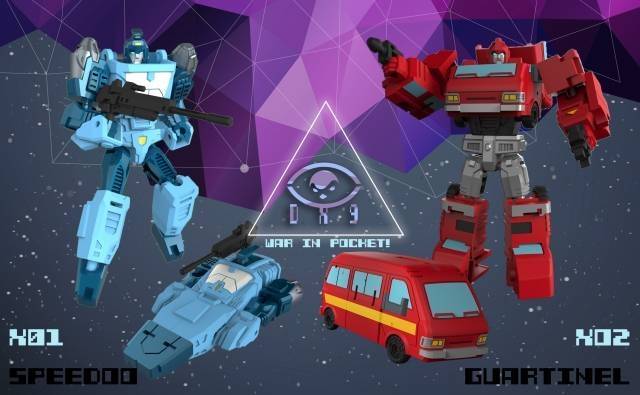 X01 Speedoo and X02 Guartinel Set of 2 | DX9 Toys War in Pocket