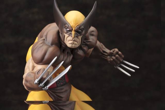 Wolverine Brown Costume  Fine Art Statue | Marvel | Kotobukiya