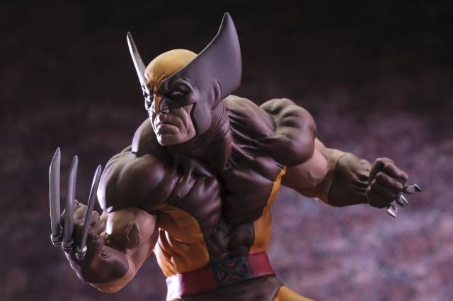 Wolverine Brown Costume  Fine Art Statue | Marvel | Kotobukiya