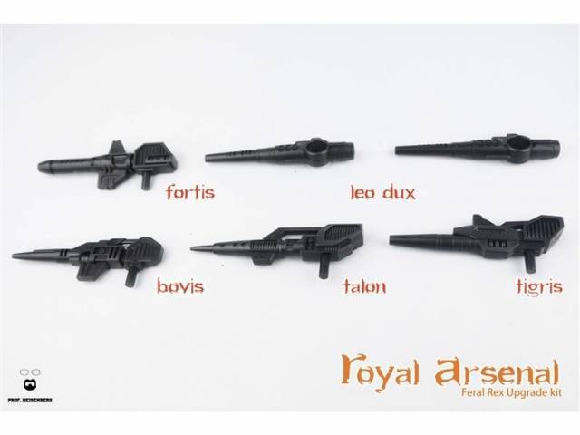 Royal Arsenal Weapons Set for Feral Rex | Professor Heisenberg | Upgrade Kit