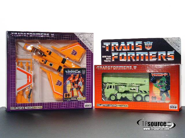 88 and 89 Sunstorm and Hauler Set e-hobby Exclusive | Transformers G1 Collectors Edition