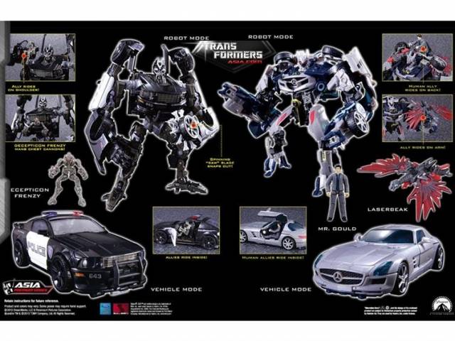 Deluxe Class Human Alliance APS-03 Decepticon Barricade and Soundwave Limited Edition Asia Exclusive | Transformers 3 Dark of the Moon DOTM