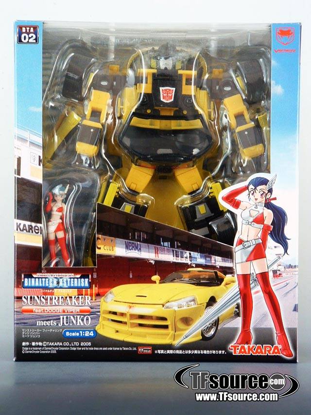 BTA-02 Sunstreaker with Junko | Dodge Viper | Transformers Binaltech Asterisk