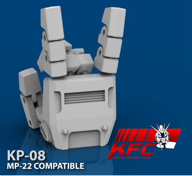 KP-08 Posable Hands Set for Transformers Masterpiece MP-22 Ultra Magnus | Kfc Keiths Fantasy Club | Upgrade Kit