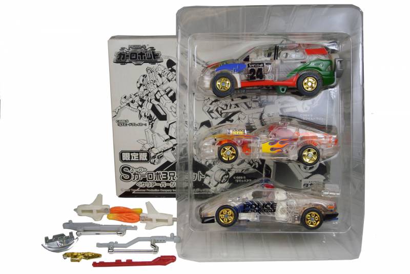 Super Car Brothers Clear Version Limited Edtiion Exclusive | Transformers Car Robots Robots in Disguise