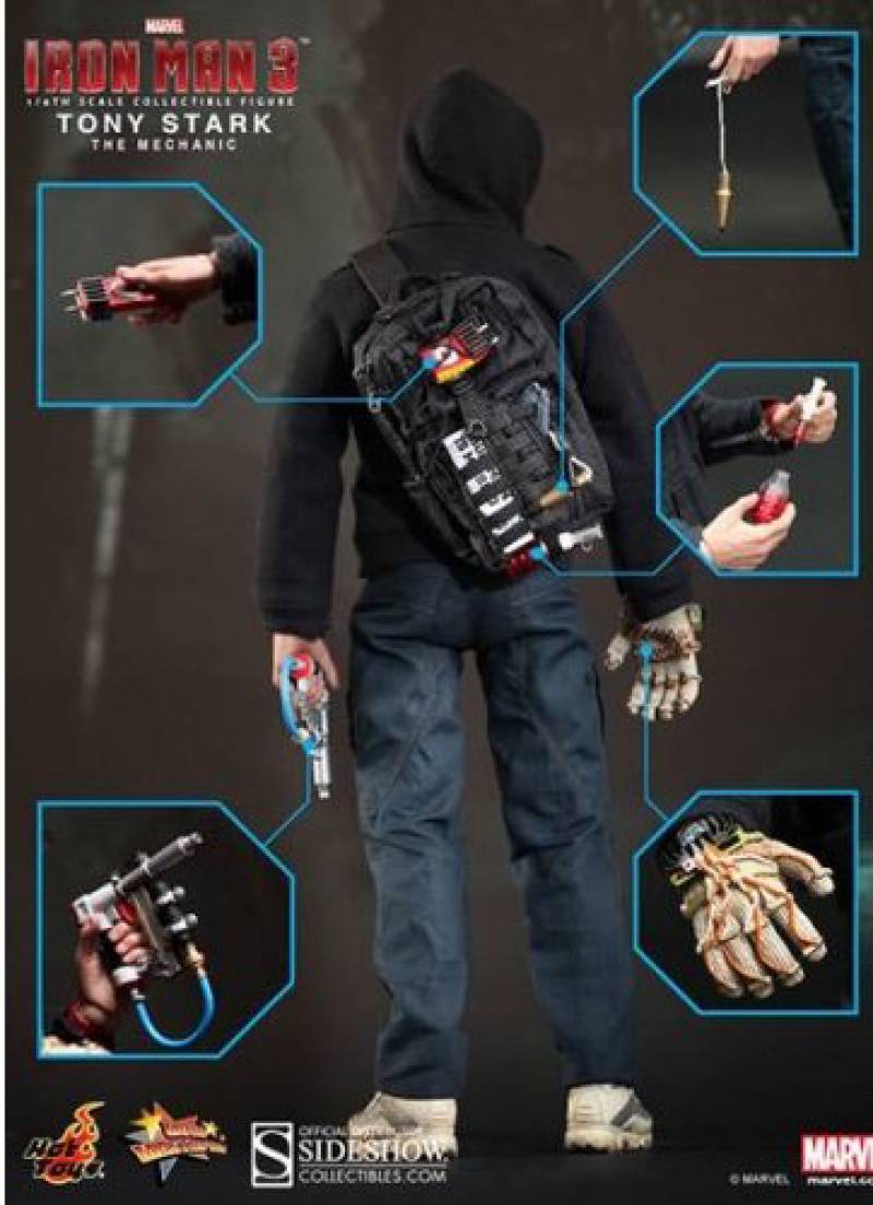 Tony Stark The Mechanic 1:6 Scale | Hot Toys Movie Masterpiece | Marvel Iron Man 3