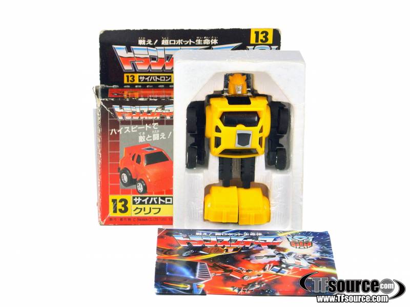 13 Cliffjumper Yellow Version Minibot | Vintage Japanese G1 Transformers