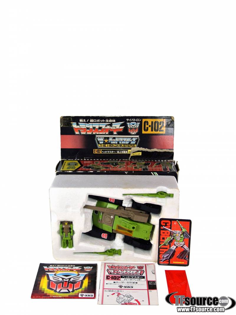 C-102 Hardhead Headmaster | Vintage Japanese G1 Transformers