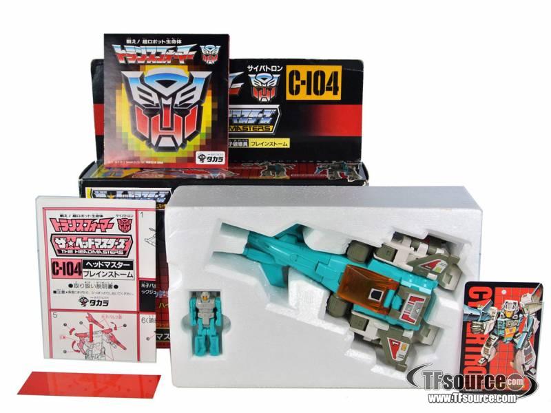 C-104 Brainstorm Headmaster | Vintage Japanese G1 Transformers