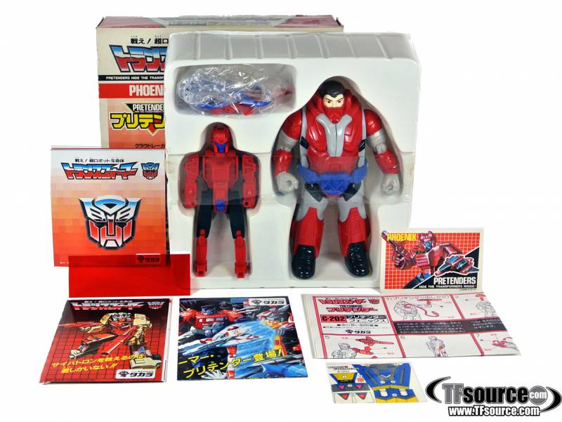C-202 Cloudburst Phoenix Pretender | Vintage Japanese G1 Transformers