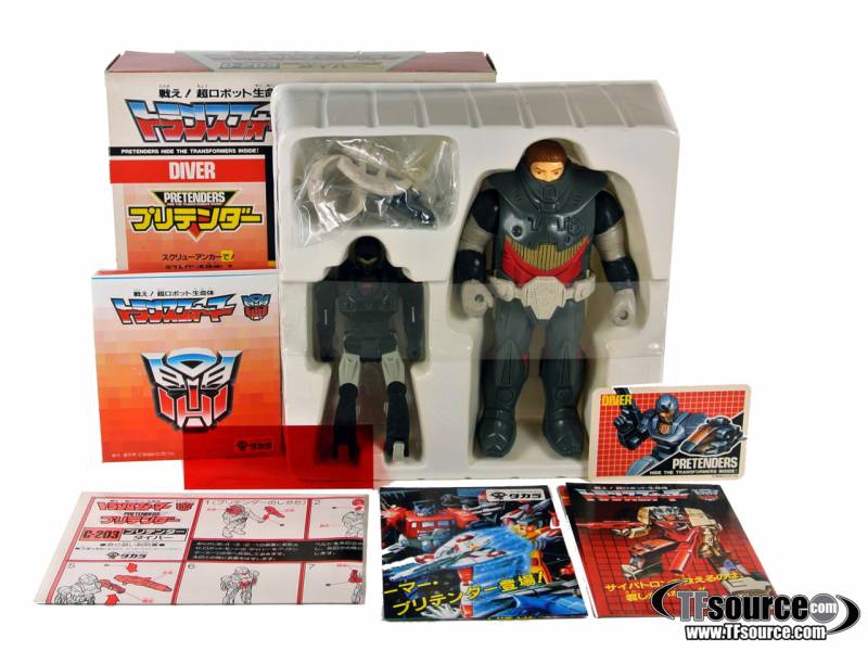C-203 Waverider Diver Pretender | Vintage Japanese G1 Transformers