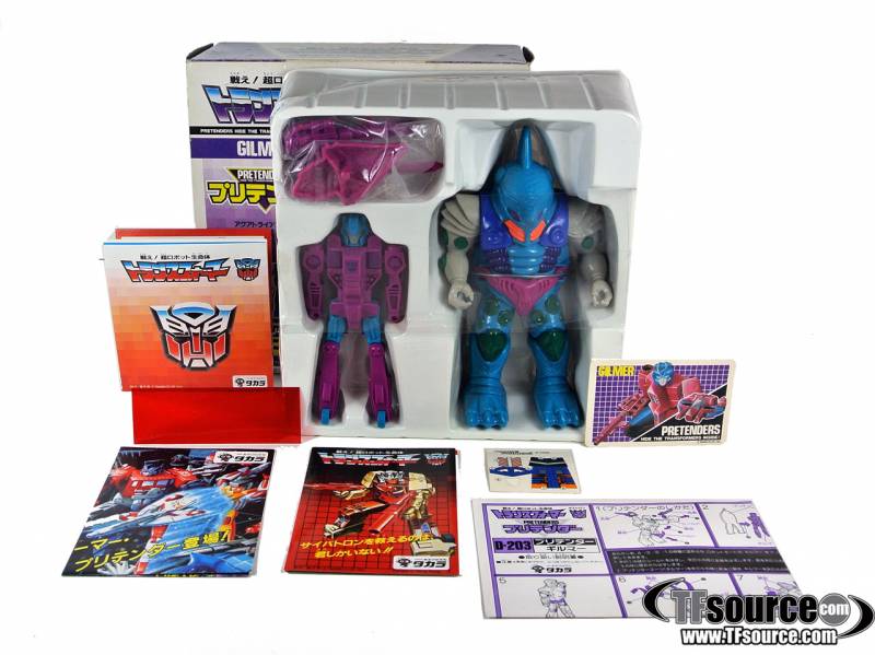 D-203 Submarauder Gilmer Pretender | Vintage Japanese G1 Transformers