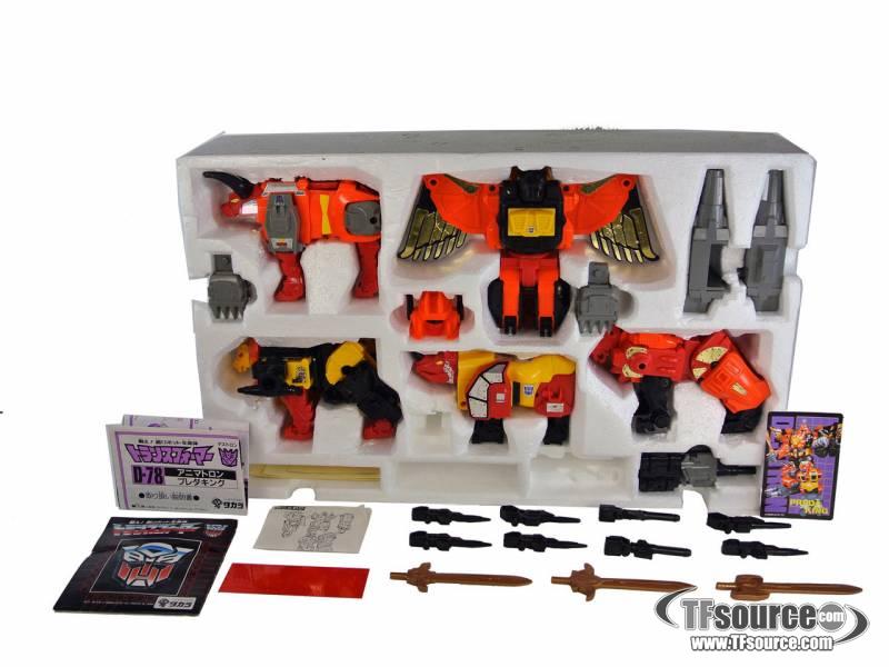 D-78 Predaking Combiner | Vintage Japanese G1 Transformers
