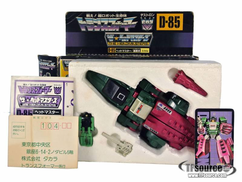 D-85 Skullcruncher Headmaster | Vintage Japanese G1 Transformers