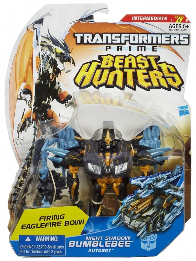 Deluxe Class Night Shadow Bumblebee | Transformers Prime Beast Hunters Predacons Rising