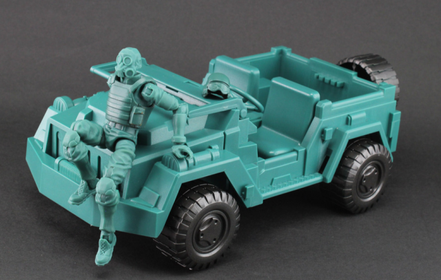 Green Jeep with Green Sol Commander SDCC Exclusive 1:18 Scale | Acid Rain