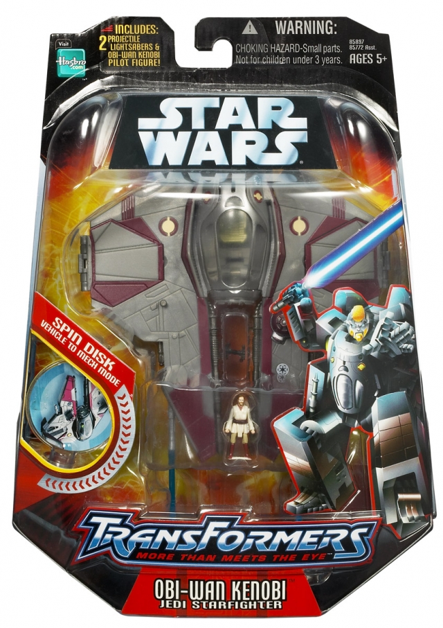 Obi-Wan Kenobi to Jedi Starfighter Revenge of the Sith | Star Wars Transformers Crossover