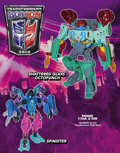 Octopunch and Spinister Shattered Glass Botcon Exclusive | Transformers Convention Botcon 2012