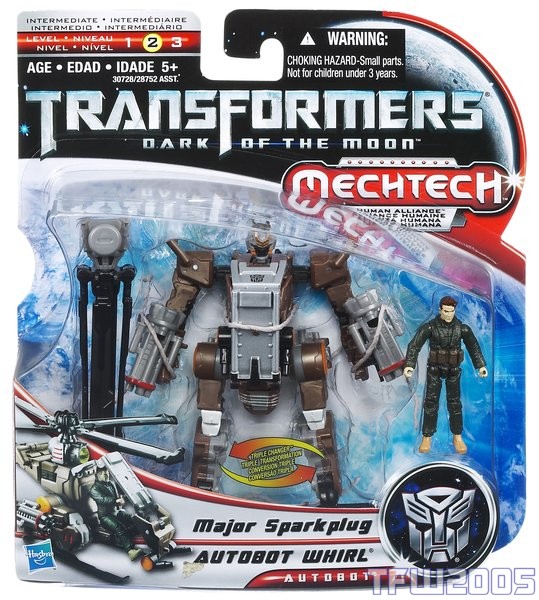 Basic Class Human Alliance Whirl with Major Sparkplug | Transformers 3 DOTM Dark of the Moon