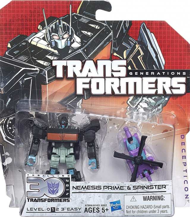 Legends Class Nemesis Prime and Spinister | Transformers Generations Thrilling 30