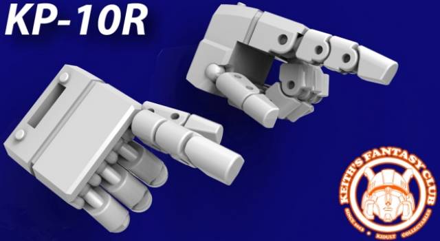 KP-11R Posable Hands Set for Transformers Masterpiece MP-26 Road Rage | Kfc Keiths Fantasy Club | Upgrade Kit