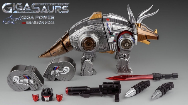 HQ-02 Grassor Metallic Version | GigaPower Gigasaurs