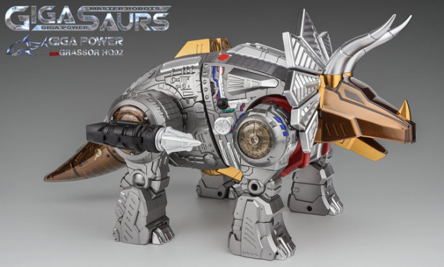HQ-02 Grassor Metallic Version | GigaPower Gigasaurs