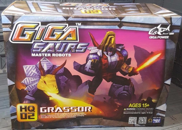 HQ-02 Grassor Metallic Version | GigaPower Gigasaurs